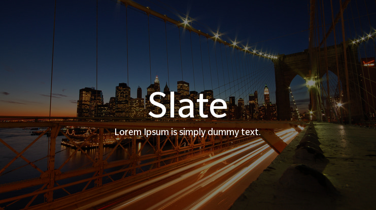 Slate Font Family