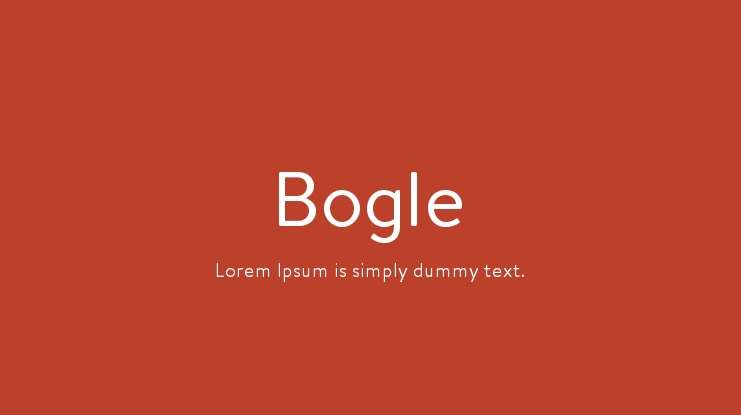 Bogle Font Family
