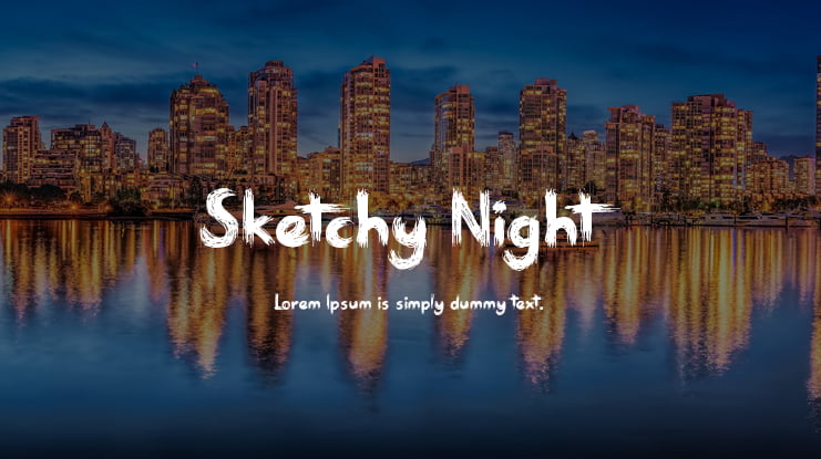 Sketchy Night Font