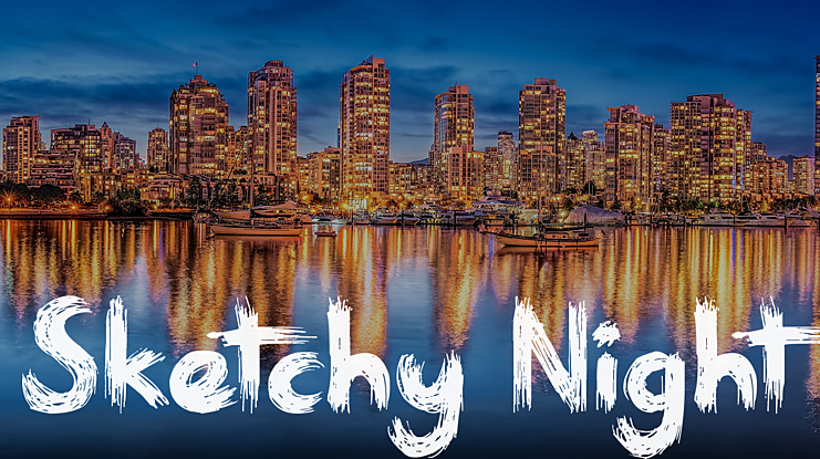 Sketchy Night Font