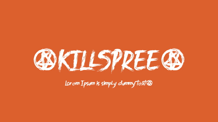 .KILlSPREE. Font