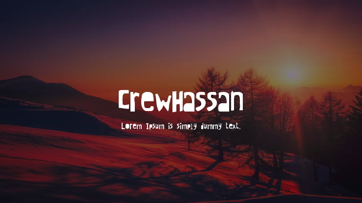 CrewHassan Font Family