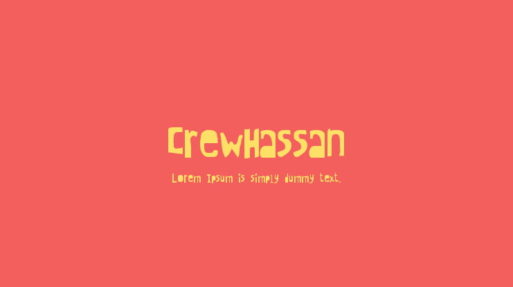 CrewHassan Font Family