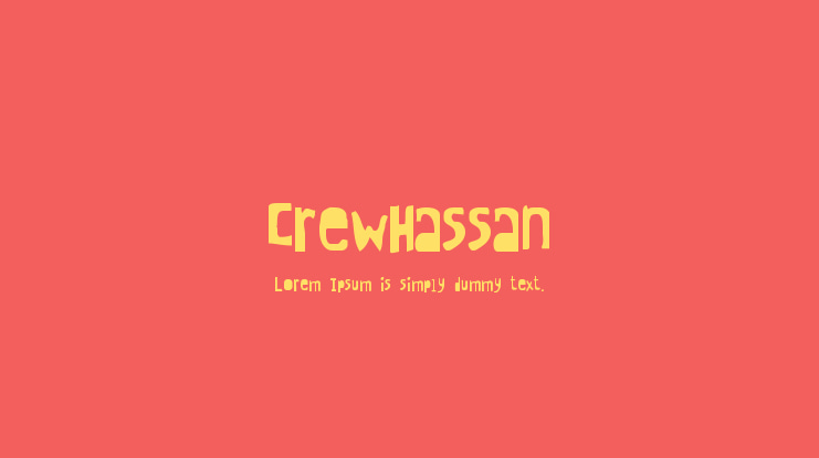 CrewHassan Font Family