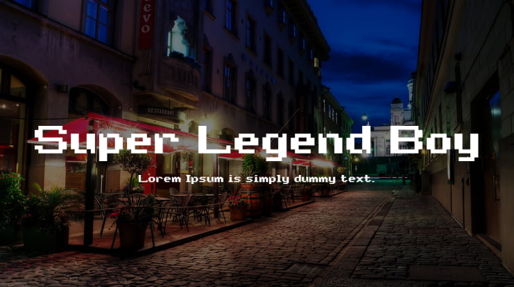 Super Legend Boy Font