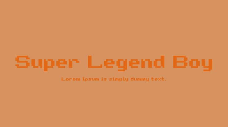 Super Legend Boy Font