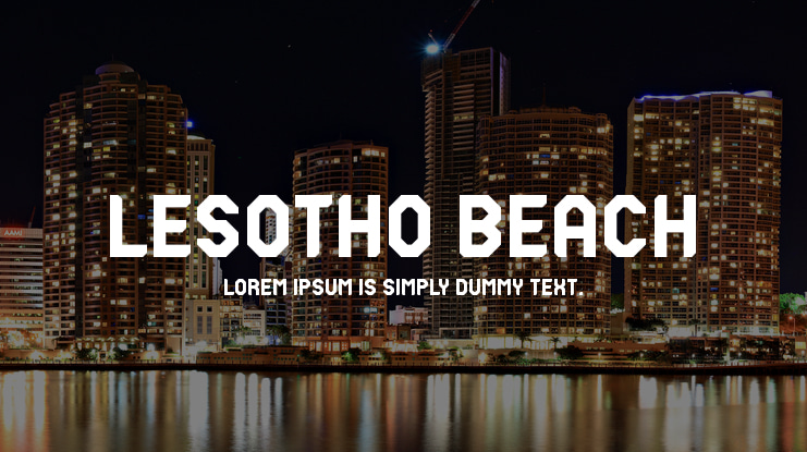 Lesotho Beach Font