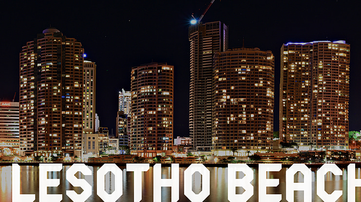 Lesotho Beach Font