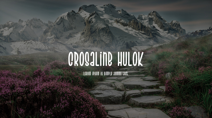 Crosaline Hulok Font