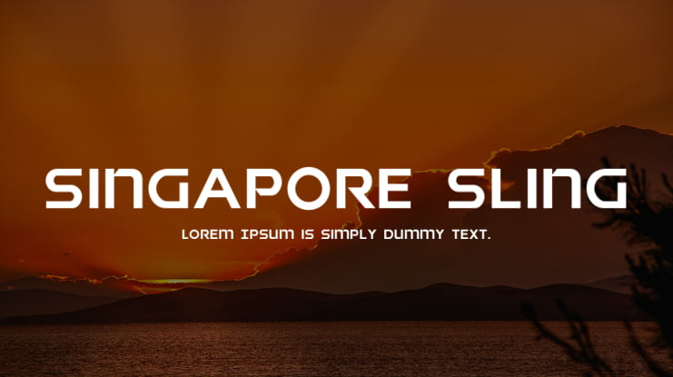 Singapore Sling Font Family