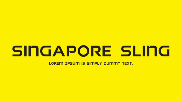 Singapore Sling Font Family