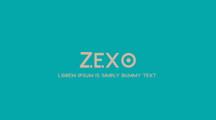 Zexo Font