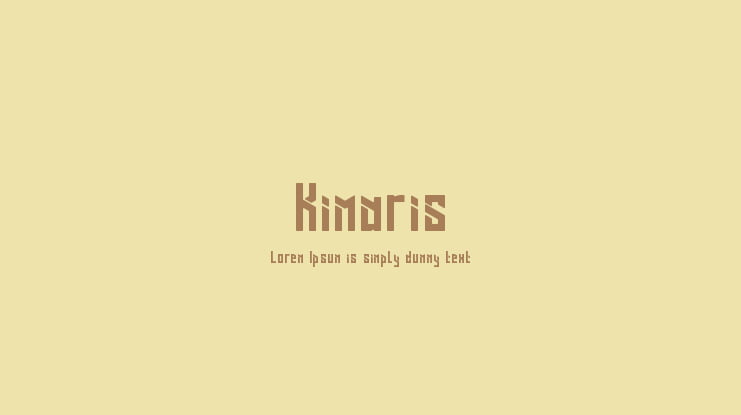 Kimaris Font