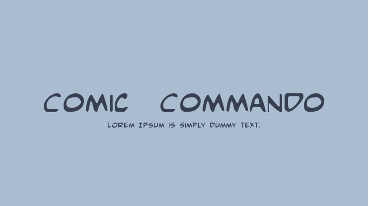 Comic  Commando Font Family
