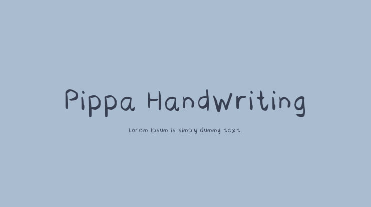 Pippa Handwriting Font