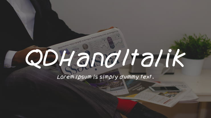 QDHandItalik Font Family