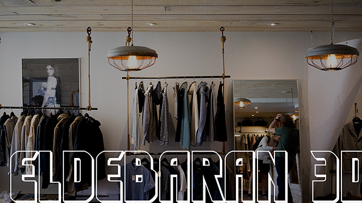 Eldebaran 3D Font Family