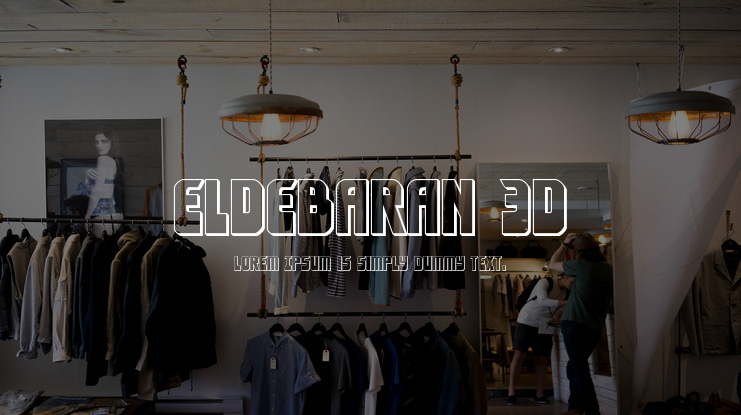 Eldebaran 3D Font Family