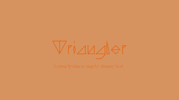 Triangler Font
