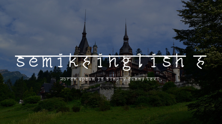semikHinglish H Font