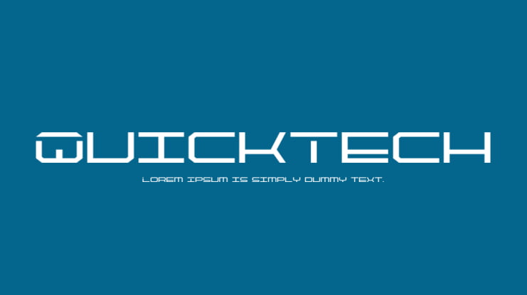 QuickTech Font Family