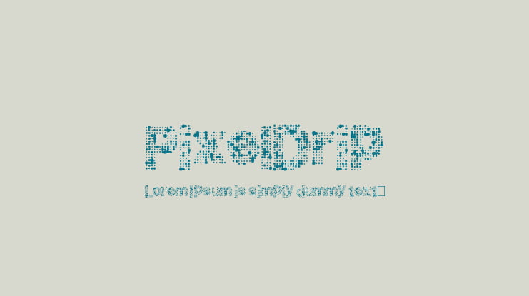 PixelDrip Font