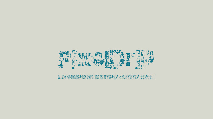PixelDrip Font