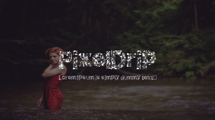 PixelDrip Font