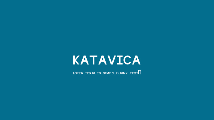 Katavica Font