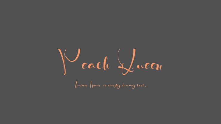 Peach Queen Font