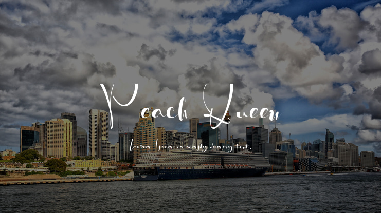 Peach Queen Font