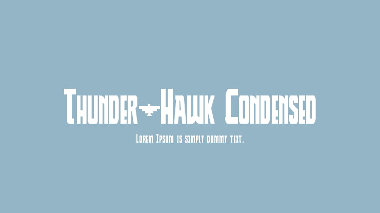 Thunder-Hawk Condensed Font Family
