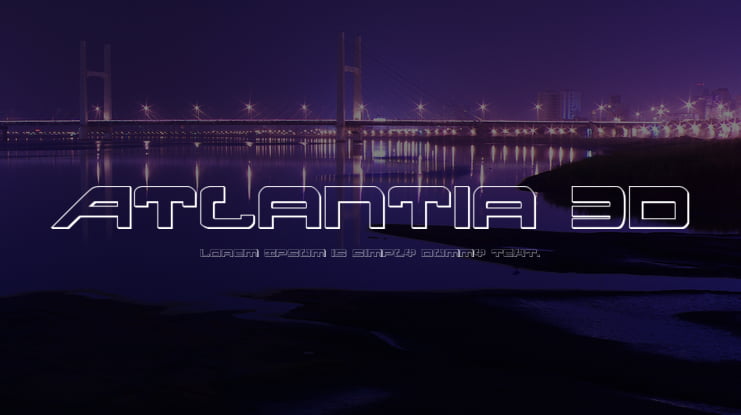 Atlantia 3D Font Family