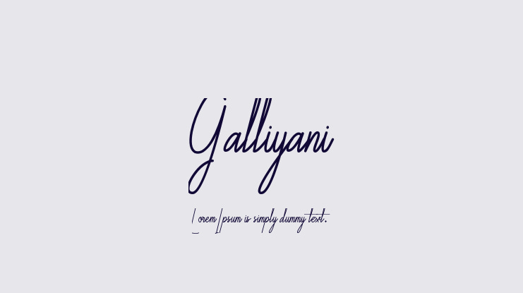 Galliyani Font