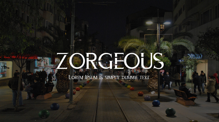 ZORGEOUS Font Family