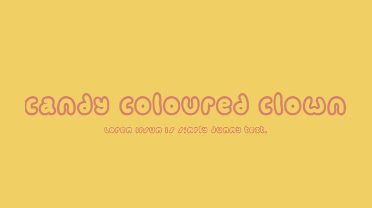 Candy coloured clown Font