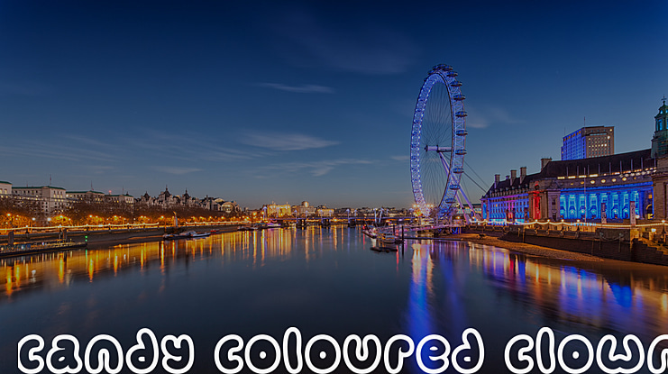 Candy coloured clown Font