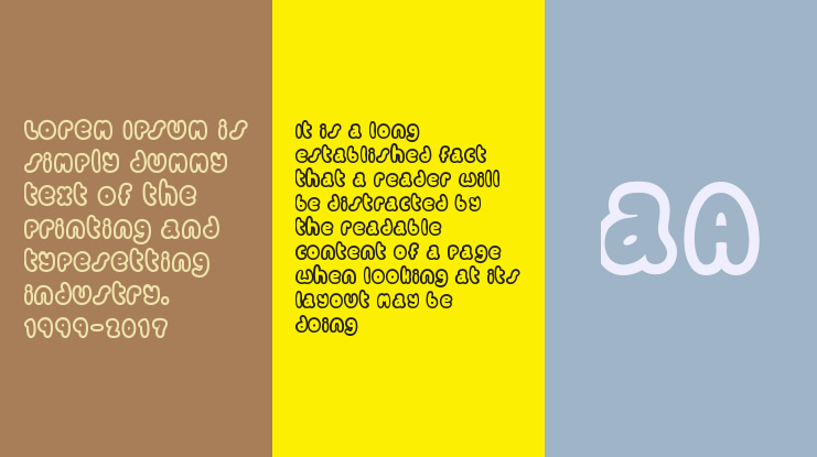 Candy coloured clown Font