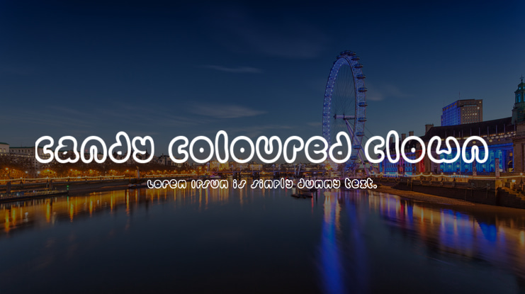 Candy coloured clown Font