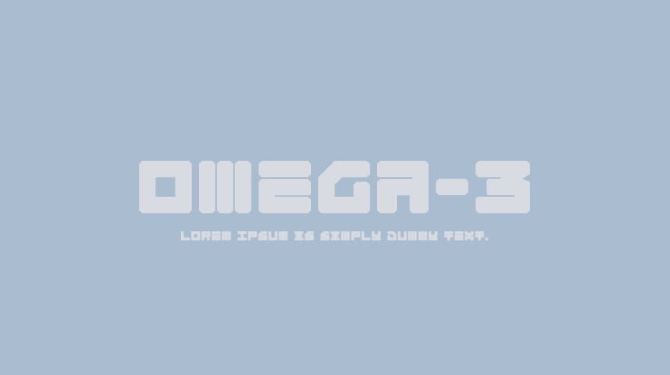 Omega-3 Font Family