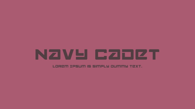 Navy Cadet Font Family