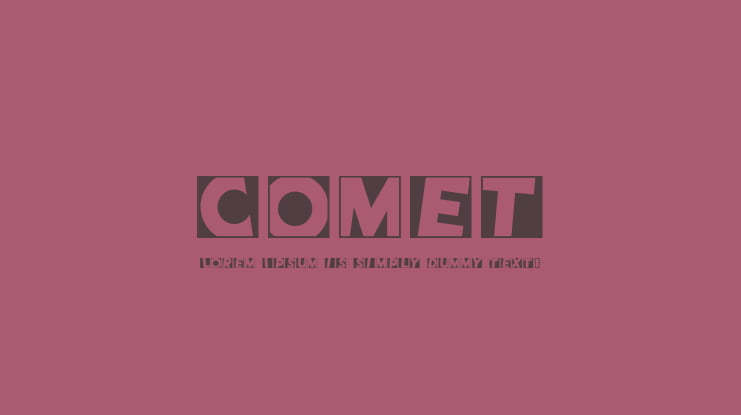 Comet Font Family
