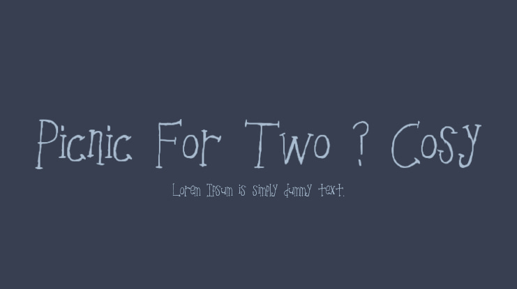 Picnic For Two _ Cosy Font