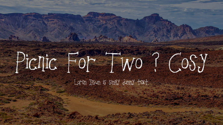 Download Free Picnic For Two Cosy Font Download Free Pc Mac And Web Font PSD Mockup Template