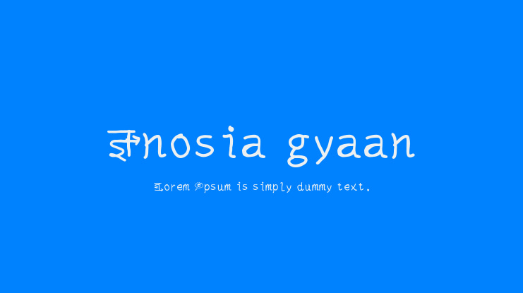 Gnosia gyaan Font