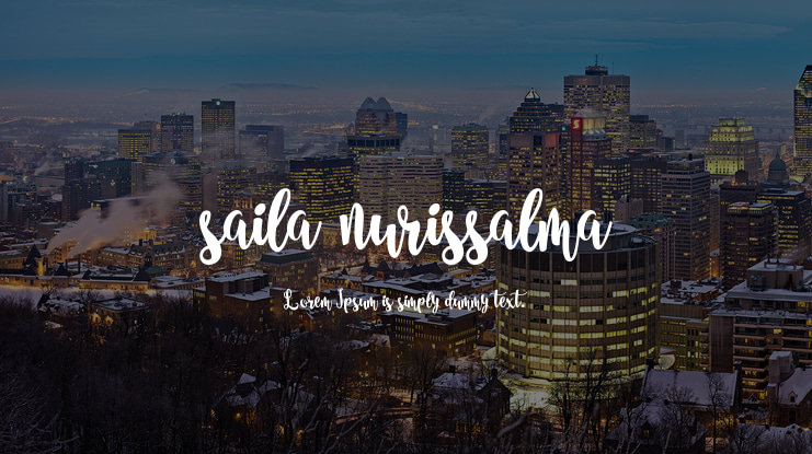 saila nurissalma Font
