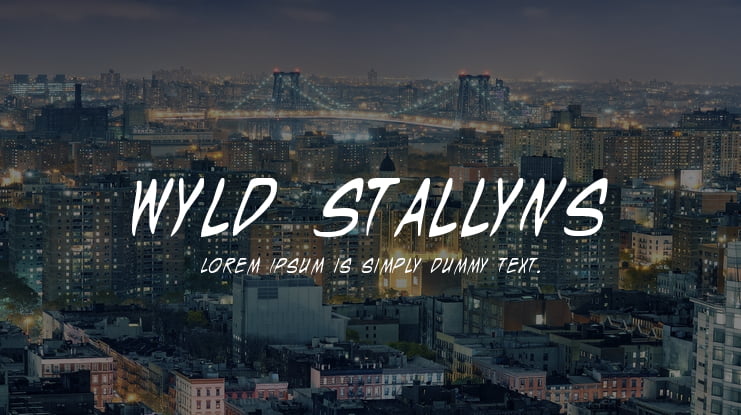 Wyld Stallyns Font Family