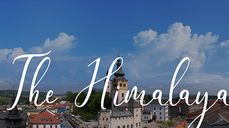 The Himalaya Font