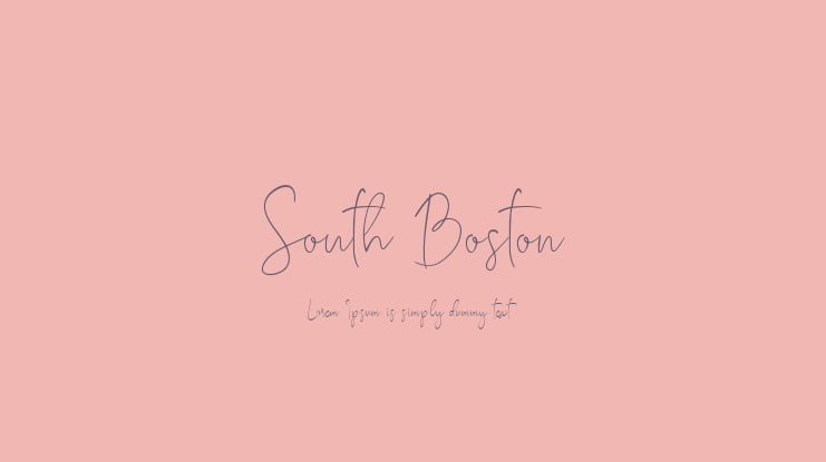 South Boston Font