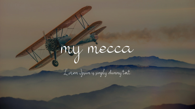 my mecca Font